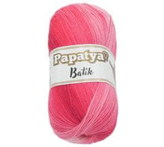 Bellatex Priadza PAPATYA BATIK - 100g / 360 m - ružová