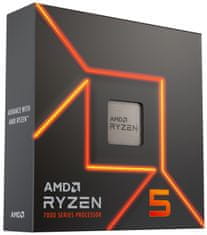 AMD Ryzen 5 7600X/LGA AM5/max. 5,3GHz/6C/12T/38MB/105W TDP/BOX bez. chladiče