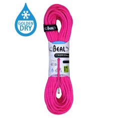 Beal Horolezecké lano Beal Stinger III 9,4 mm UNICORE GOLDEN DRY fuchsia