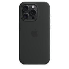 Apple iPhone 15 Pro Silicone Case with MagSafe - Black