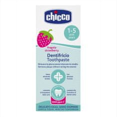 Chicco zubná pasta jahoda s fluórom 1-5 r, 50 ml