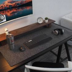 Northix Podložka na stôl - 80 x 40 cm - tmavo šedá 