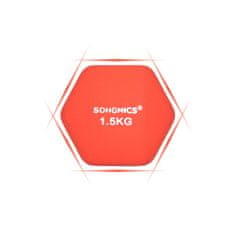 Songmics Činky SONGMICS SYL63OG 2 x 1,5 kg oranžové