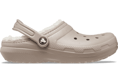 Crocs Classic Lined Clogs Unisex, 43-44 EU, M10W12, Dreváky, Šlapky, Papuče, Mushroom/Bone, Hnedá, 203591-2YB