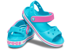 Crocs Crocband Sandals pre deti, 29-30 EU, C12, Sandále, Šlapky, Papuče, Digital Aqua, Modrá, 12856-4SL