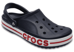 Crocs Bayaband Clogs Unisex, 39-40 EU, M7W9, Dreváky, Šlapky, Papuče, Navy/Pepper, Modrá, 205089-4CC