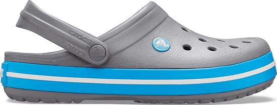 Crocs Crocband Clogs Unisex, 43-44 EU, M10W12, Dreváky, Šlapky, Papuče, Charcoal/Ocean, Sivá, 11016-07W