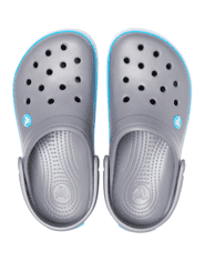 Crocs Crocband Clogs Unisex, 39-40 EU, M7W9, Dreváky, Šlapky, Papuče, Charcoal/Ocean, Sivá, 11016-07W