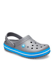 Crocs Crocband Clogs pre mužov, 45-46 EU, M11, Dreváky, Šlapky, Papuče, Charcoal/Ocean, Sivá, 11016-07W