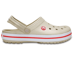 Crocs Crocband Clogs Unisex, 37-38 EU, M5W7, Dreváky, Šlapky, Papuče, Stucco/Melon, Béžová, 11016-1AS