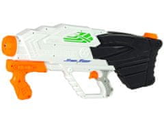 Lean-toys Vodná pištoľ 2300 ml čierna a biela 61 cm