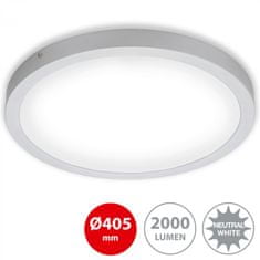 BRILONER BRILONER LED stropné svietidlo, priemer. 40,5 , 24,5 W, matný chróm BRI 7143-414