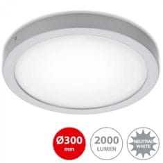 BRILONER BRILONER LED stropné svietidlo, priemer. 30 cm, 21,4 W, matný chróm BRI 7141-414