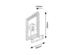 Rabalux Nástenné svietidlo Indigo 1x40W | E27 - svetlé drevo, čierna