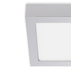 BRILONER BRILONER LED stropné svietidlo, 17 cm, 12 W, matný chróm BRI 7123-414