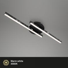 BRILONER BRILONER LED stropné svietidlo, 60 cm, 10,5 W, 1400 lm, čierna BRILO 3517-025