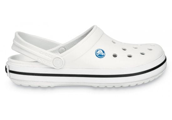 Crocs Crocband Clogs Unisex, 43-44 EU, M10W12, Dreváky, Šlapky, Papuče, White, Biela, 11016-100