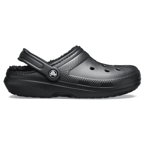 Crocs Classic Lined Clogs Unisex, 43-44 EU, M10W12, Dreváky, Šlapky, Papuče, Black/Black, Čierna, 203591-060