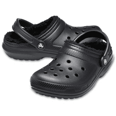 Crocs Classic Lined Clogs pre mužov, 48-49 EU, M13, Dreváky, Šlapky, Papuče, Black/Black, Čierna, 203591-060