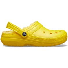 Crocs Classic Lined Clogs Unisex, 36-37 EU, M4W6, Dreváky, Šlapky, Papuče, Lemon, Žltá, 203591-7A9