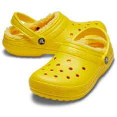 Crocs Classic Lined Clogs Unisex, 38-39 EU, M6W8, Dreváky, Šlapky, Papuče, Lemon, Žltá, 203591-7A9