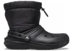 Crocs Classic Lined Neo Puff Boots Unisex, 42-43 EU, M9W11, Snehule, Čižmy, Black/Black, Čierna, 206630-060