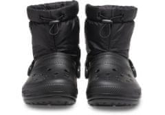 Crocs Classic Lined Neo Puff Boots Unisex, 39-40 EU, M7W9, Snehule, Čižmy, Black/Black, Čierna, 206630-060