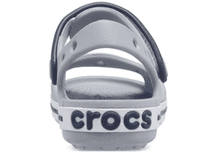 Crocs Crocband Sandals pre deti, 20-21 EU, C5, Sandále, Šlapky, Papuče, Light Grey/Navy, Sivá, 12856-01U