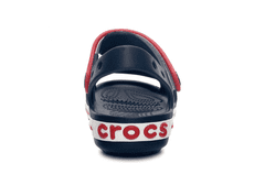 Crocs Crocband Sandals pre deti, 28-29 EU, C11, Sandále, Šlapky, Papuče, Navy/Red, Modrá, 12856-485