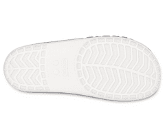 Crocs Bayaband Slides Unisex, 39-40 EU, M7W9, Šlapky, Sandále, Papuče, White/Navy, Biela, 205392-126