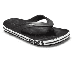 Crocs Bayaband Flip-Flops pre mužov, 48-49 EU, M13, Žabky, Šlapky, Papuče, Black/White, Čierna, 205393-066