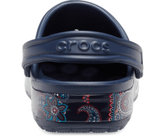 Crocs Bayaband Bandana Print Clogs Unisex, 36-37 EU, M4W6, Dreváky, Šlapky, Papuče, Navy, Modrá, 206233-410