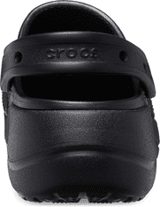 Crocs Baya Platform Clogs pre ženy, 38-39 EU, W8, Dreváky, Šlapky, Papuče, Black, Čierna, 208186-001