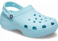 Crocs Classic Platform Clogs pre ženy, 36-37 EU, W6, Dreváky, Šlapky, Papuče, Pure Water, Modrá, 206750-4SS