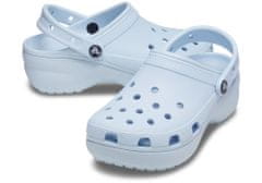 Crocs Classic Platform Clogs pre ženy, 34-35 EU, W5, Dreváky, Šlapky, Papuče, Mineral Blue, Modrá, 206750-4JQ