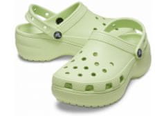 Crocs Classic Platform Clogs pre ženy, 39-40 EU, W9, Dreváky, Šlapky, Papuče, Celery, Zelená, 206750-335