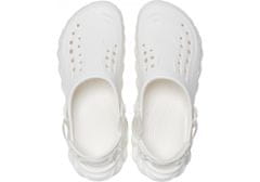 Crocs Echo Clogs Unisex, 39-40 EU, M7W9, Dreváky, Šlapky, Papuče, White, Biela, 207937-100