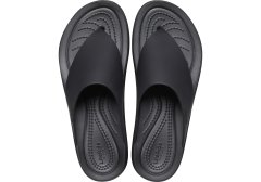 Crocs Brooklyn Flip-Flops pre ženy, 38-39 EU, W8, Žabky, Šlapky, Papuče, Black, Čierna, 208727-001