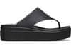 Crocs Brooklyn Flip-Flops pre ženy, 41-42 EU, W10, Žabky, Šlapky, Papuče, Black, Čierna, 208727-001