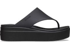 Crocs Brooklyn Flip-Flops pre ženy, 36-37 EU, W6, Žabky, Šlapky, Papuče, Black, Čierna, 208727-001