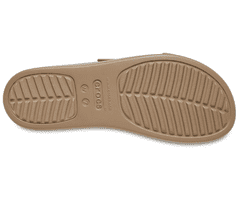 Crocs Brooklyn Buckle Low Wedge Sandals pre ženy, 42-43 EU, W11, Sandále, Šlapky, Papuče, Khaki, Hnedá, 207431-260