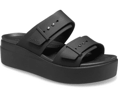 Brooklyn Buckle Low Wedge Sandals pre ženy, 42-43 EU, W11, Sandále, Šlapky, Papuče, Black, Čierna, 207431-001