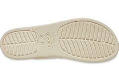 Crocs Brooklyn Strappy Low Wedge Sandals pre ženy, 37-38 EU, W7, Sandále, Šlapky, Papuče, Bone, Béžová, 206751-2Y2