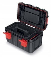 Kistenberg Plastový kufor, box na náradie X-BLOCK SOLID TOOLBOX ALU LOG KXSA4530F