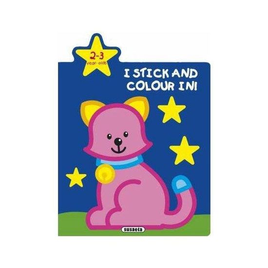 I stick and colour in! - Cat 2-3 year old