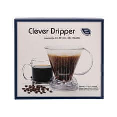 Clever Clever Dripper - Kávovar L 500ml koral + 100 filtrov