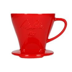 MELITTA Porcelánový odkvapkávač kávy Melitta 102 - červený