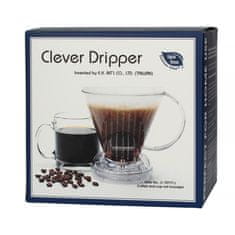 Clever Clever Dripper - Kávovar L 500 ml transparentný sivý