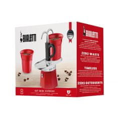 BIALETTI Bialetti Mini Express 2tz Red + 2 šálky