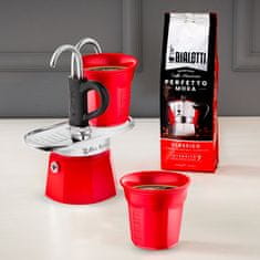 BIALETTI Bialetti Mini Express 2tz Red + 2 šálky